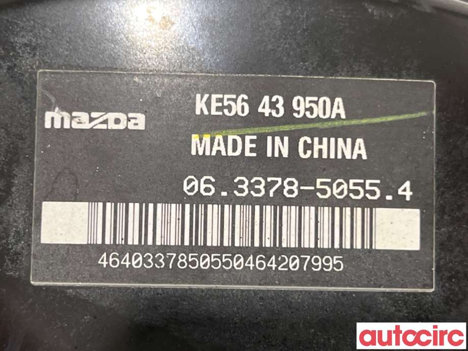 Bremsekraft-forsterker til Mazda CX-5 2012-2017 (Type I)  (MAZDA|KEY6-43-80Z|063378-50554|KE5643950A)