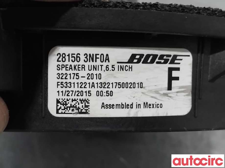 Bilstereo høyttaler til Nissan Leaf 2011-2017 (Type I)  (NISSAN|281563NF0A|322175-2010)