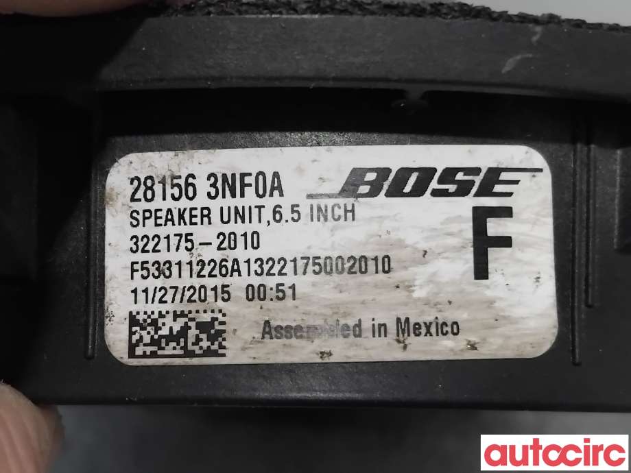 Bilstereo høyttaler til Nissan Leaf 2011-2017 (Type I)  (NISSAN|281563NF0A|322175-2010)