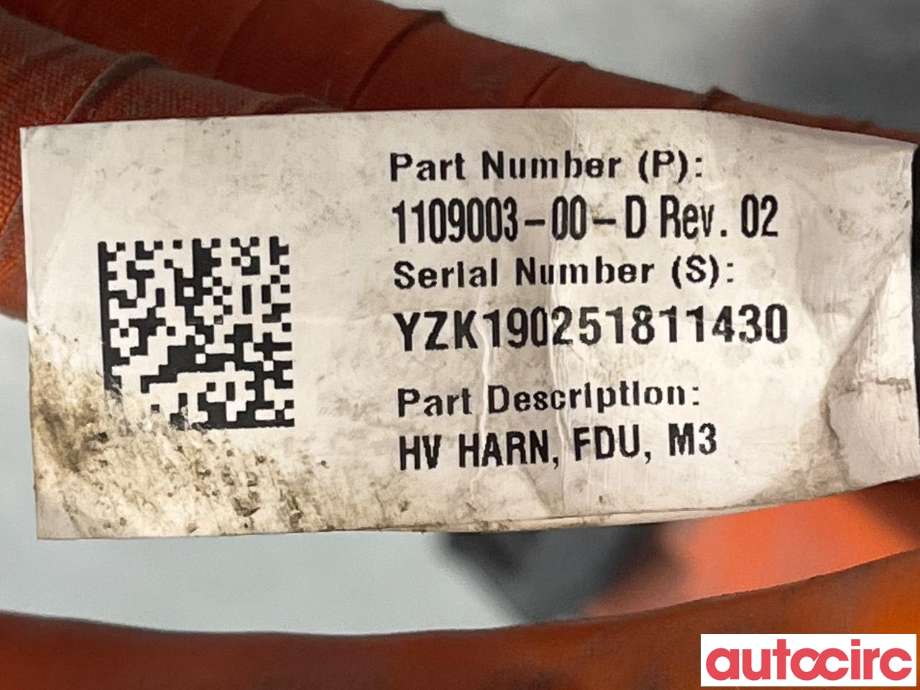 Kabel høy volt (HV) hybrid til Tesla Model 3 2018-2023 (Fase 1)  (TESLA|1109003-00-E|1109003-00-D)