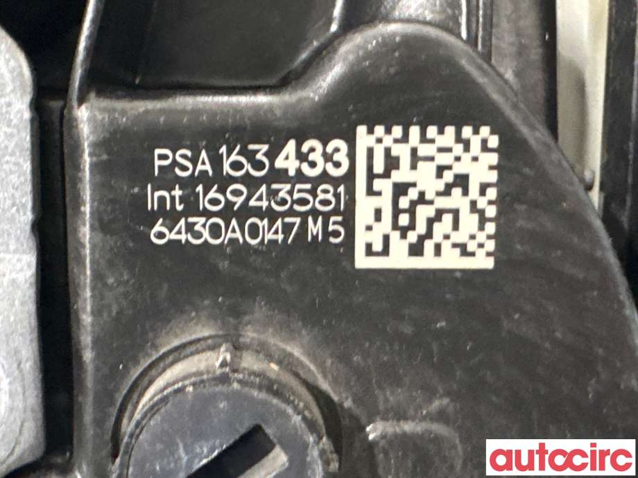 Låsekasse høyre foran til Peugeot Partner 2019-->> (Type III)  (PEUGEOT|9816343380||163433)