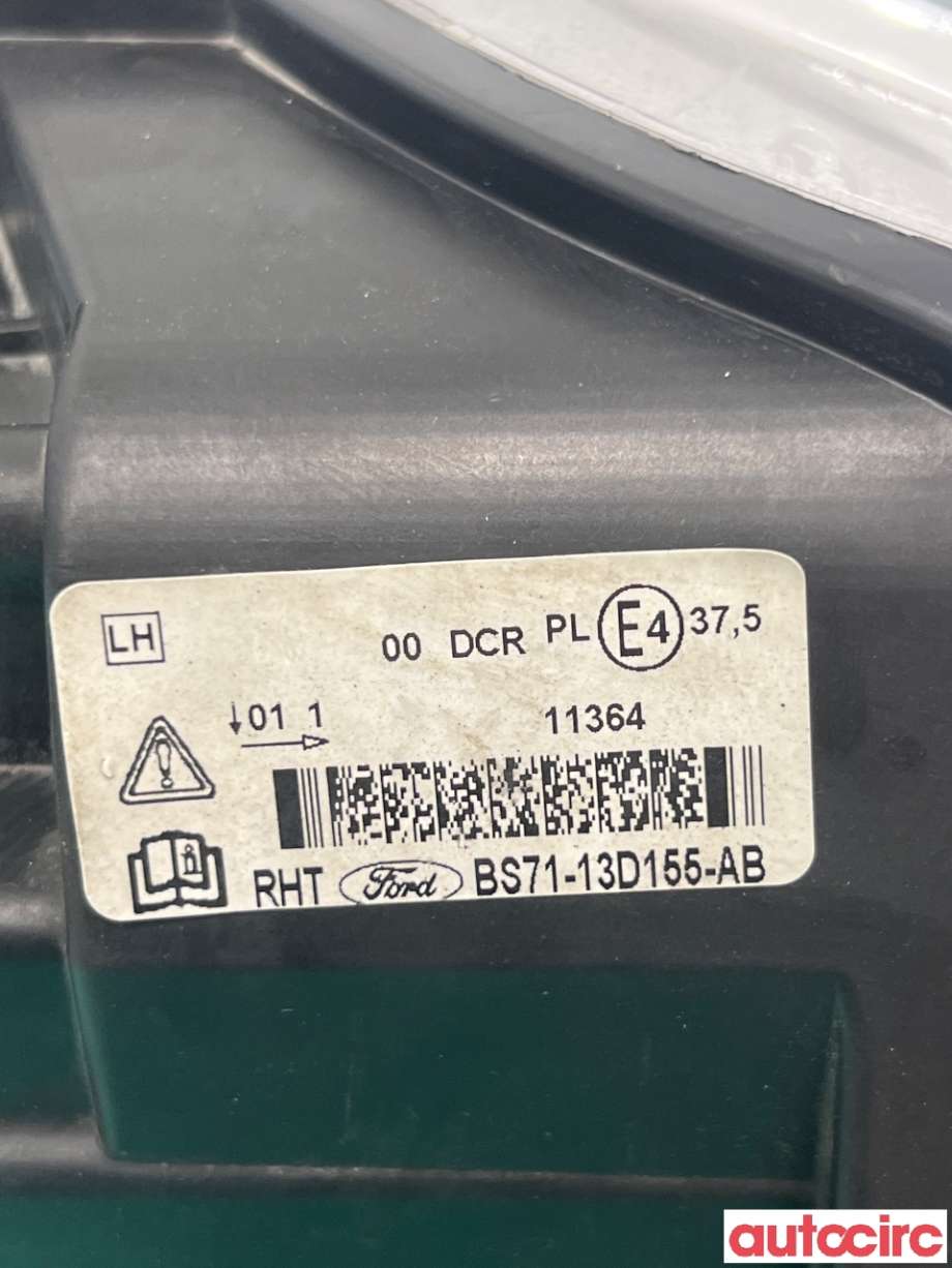 Frontlykt venstre halogen til Ford Mondeo 2011-2014 (Type IV, Fase 2)  (FORD|1811625|BS71-13006-AF)