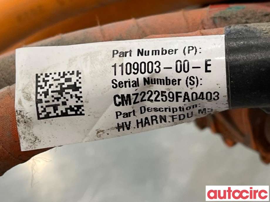 Kabel høy volt (HV) hybrid til Tesla Model Y 2021-2024 (Type I)  (TESLA|1109003-00-E)