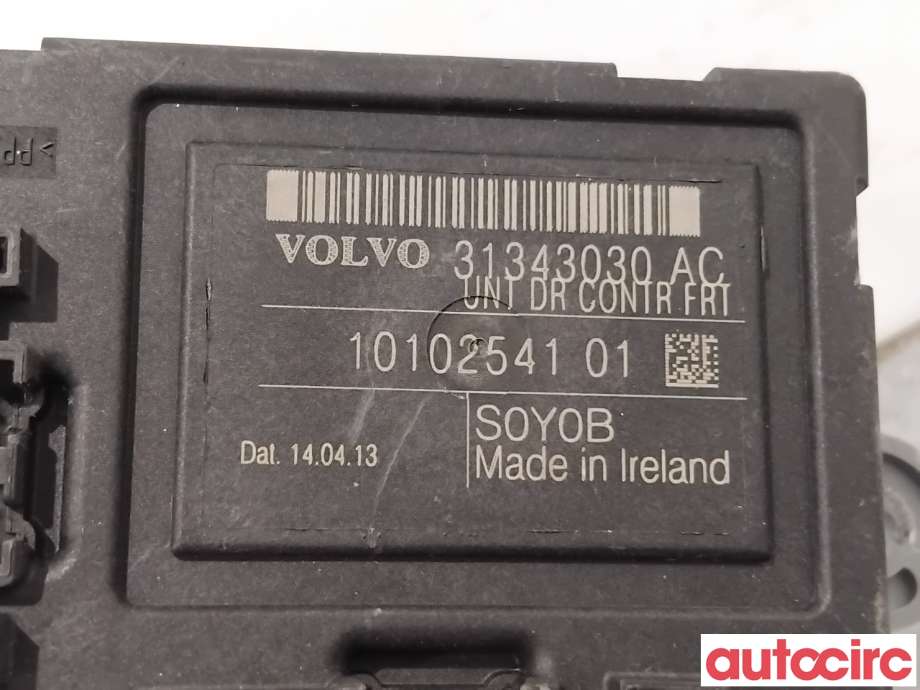 Styreenhet dør venstre foran til Volvo XC70 2014-2016 (Type II, Fase 2) (VOLVO|31343030|1010254101)