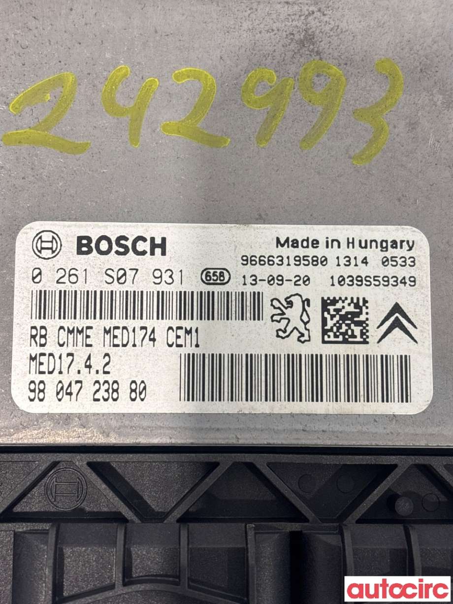 Styreenhet motor til Citroën C4 2011-2017 (Type II)  (CITROEN|1610696580|0261S07931|980472380)