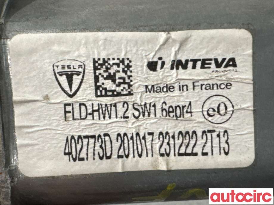 Ruteheis venstre foran til Tesla Model X 2016-->> (TESLA|1028818-80-C|)