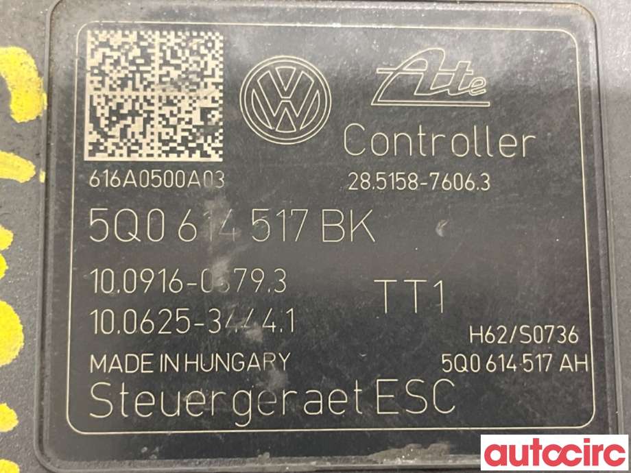 ABS sentral til VW Touran 2015-2021 (Type II)  (VOLKSWAGEN|5Q0614517BK|100916-06793|5Q0614517FM)
