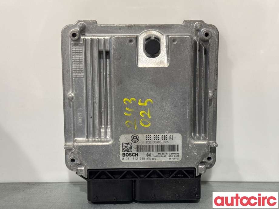 Styreenhet motor til VW Transporter / Caravelle, 2003-2009 (Fase 1) (T5) (T5) (VOLKSWAGEN|038906016AJ)