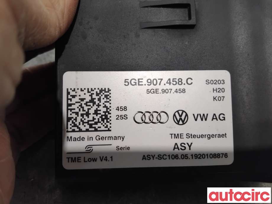 Styreenhet diverse til VW e-Golf 2017-2020 (Fase 2)  (VOLKSWAGEN|5GE907458C|)