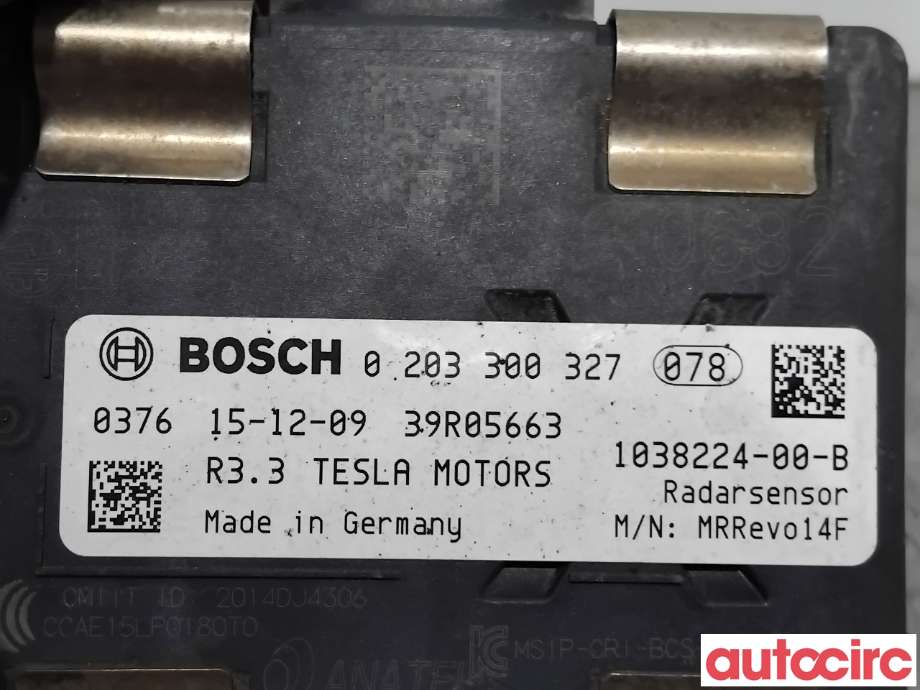 Sensor radar til Tesla Model S 2016-2021 (Fase 2)  (TESLA|1038224-00-B|0203300327)