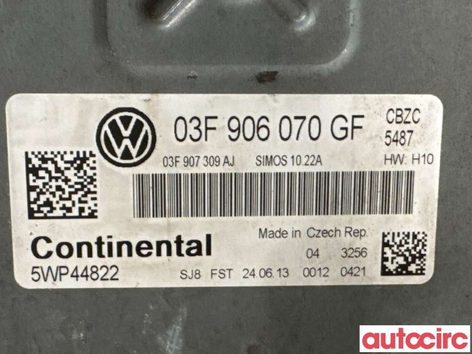 Styreenhet motor til VW Polo 2009-2014 (Type V, Fase 1)  (VOLKSWAGEN|03F906070GF|5WP44822)