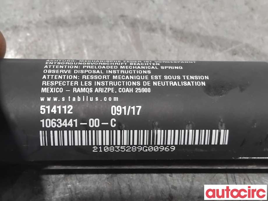 Dørstopper til Tesla Model X 2016-->>  (TESLA|1063441-00-C|)