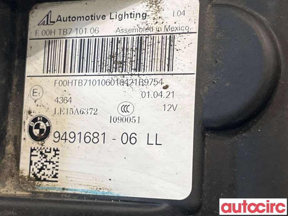 Frontlykt venstre halogen til BMW iX3 2021-->> (BMW|63117954913|9491681)