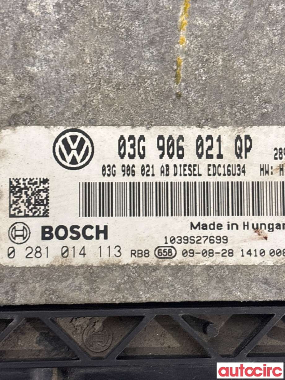 Styreenhet motor til Škoda Superb 2008-2015 (Type II)  (SKODA|03G906021QP|0281014113)
