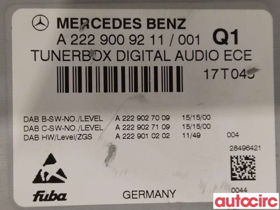 Bilstereo til Mercedes B-Klasse 2011-2018 (W246) (W246) (MERCEDES|A2229009211)