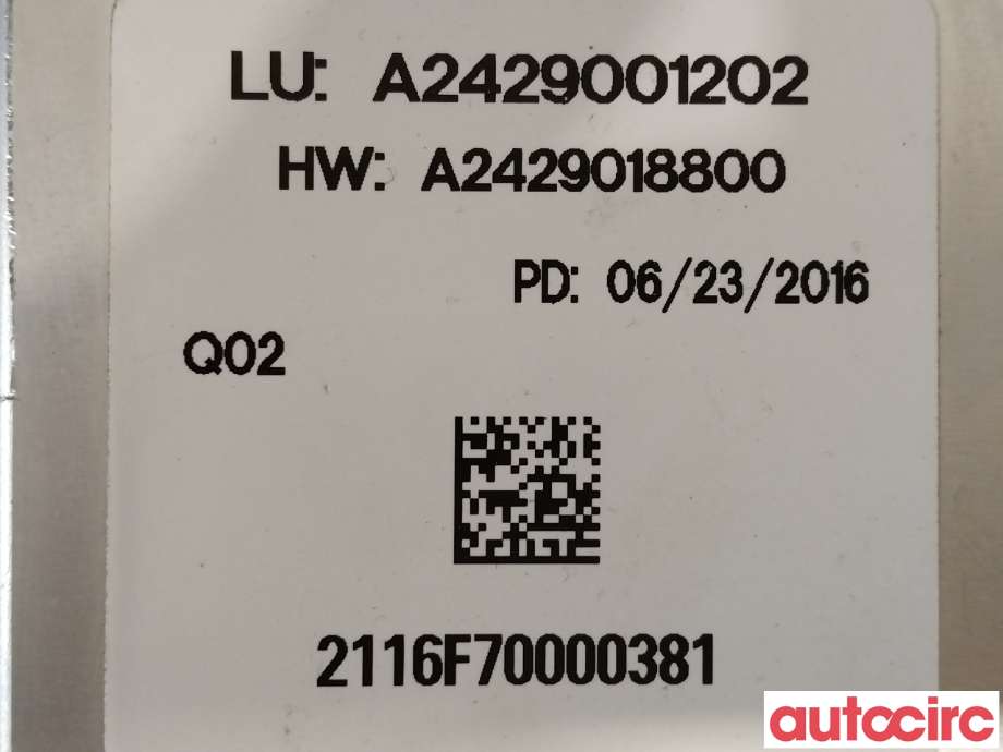Diverse deler til Mercedes B-Klasse 2011-2018 (W246) (W246) (MERCEDES|A2429001202)
