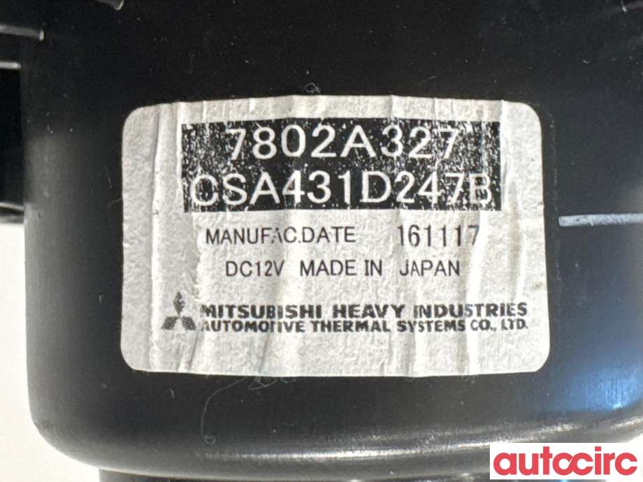 Varmeapparat motor til Mitsubishi Outlander 2015-->> (Type III, Fase 2)  (MITSUBISHI|7802A327|CSA431D247B)