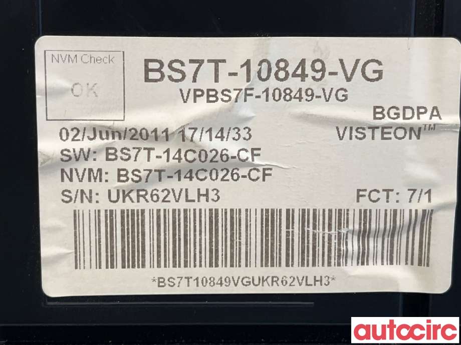 Instrumentpanel til Ford Mondeo 2011-2014 (Type IV, Fase 2)  (FORD|1859263|BS7T-10849-VG)