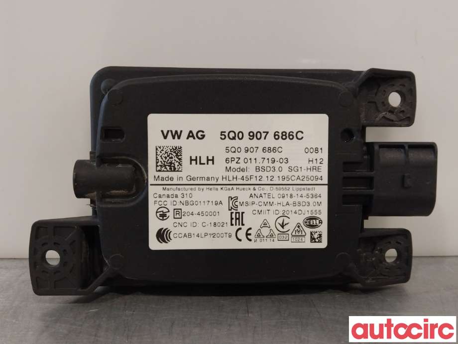 Sensor radar til VW e-Golf 2017-2020 (Fase 2) (VOLKSWAGEN|5Q0907686C)