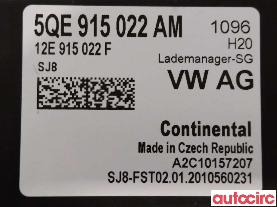 Styreenhet diverse til VW e-Golf 2017-2020 (Fase 2) (VOLKSWAGEN|5QE915022BM|5QE915022AM)