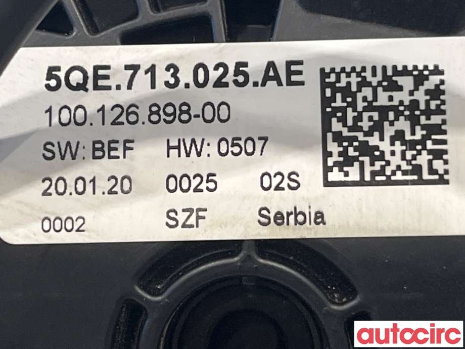 Girstang/girvelger automat til VW e-Golf 2017-2020 (Fase 2)  (VOLKSWAGEN|5QE713025AE)