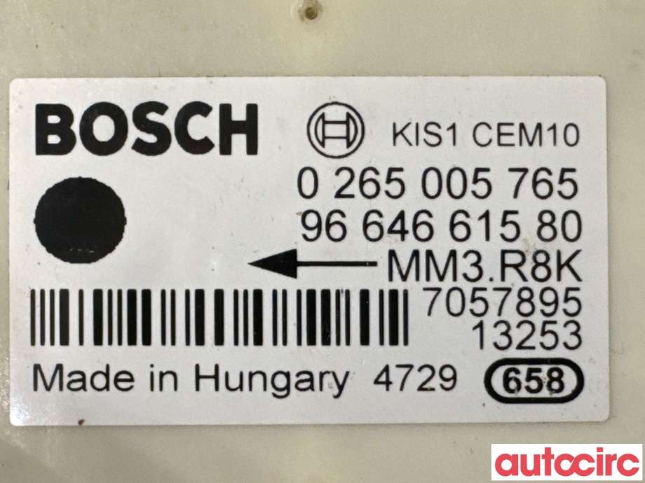Sensor akselerasjonssensor/ESP DUO til Citroën C4 2011-2017 (Type II)  (CITROEN|454949|0265005765|9811627180)