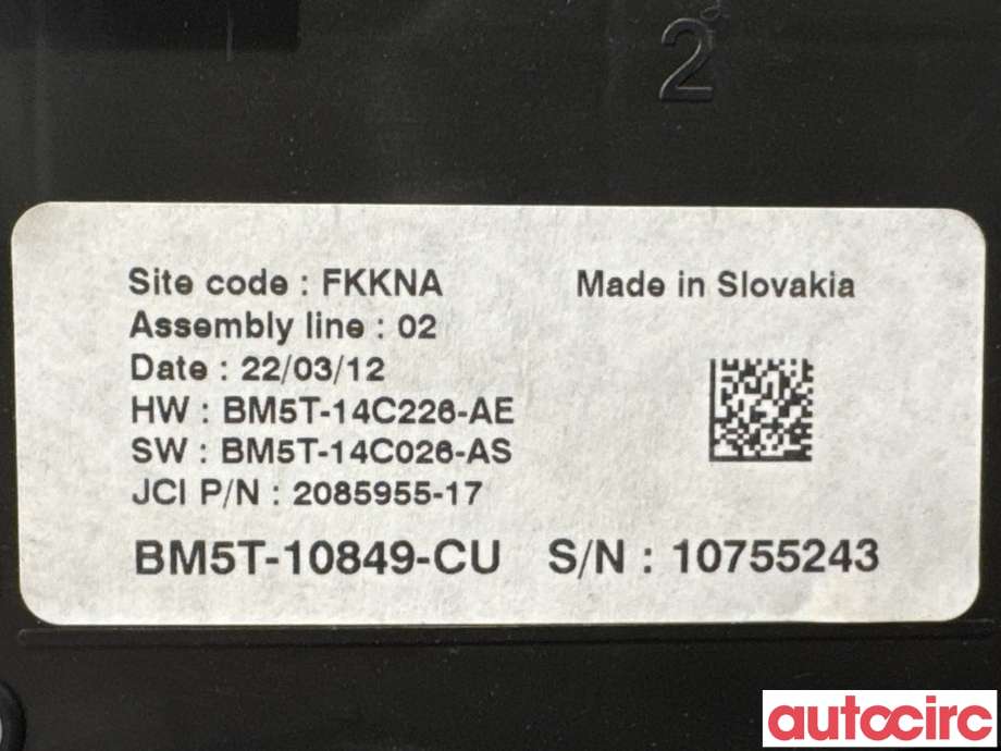 Instrumentpanel til Ford C-Max 2010-2015 (Type II, Fase 1)  (FORD|1879756||BM5T-10849-CU)