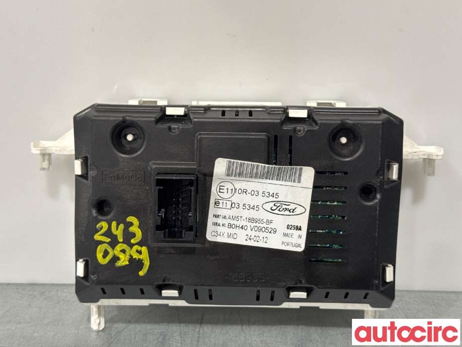 Multimedia display (MCU - Media Controller Unit) til Ford C-Max 2010-2015 (Type II, Fase 1)  (FORD|1940785||AM5T-18B955-BF)