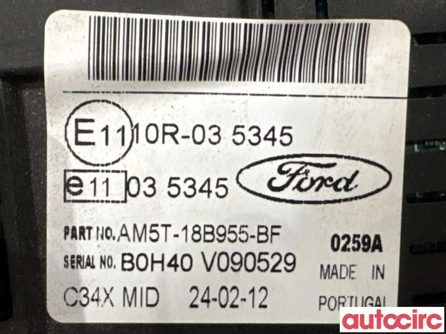 Multimedia display (MCU - Media Controller Unit) til Ford C-Max 2010-2015 (Type II, Fase 1)  (FORD|1940785||AM5T-18B955-BF)