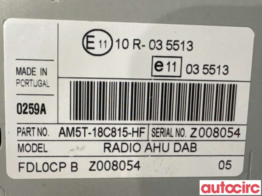 Bilstereo til Ford C-Max 2010-2015 (Type II, Fase 1)  (FORD|2277282||AM5T-18C815-HF)