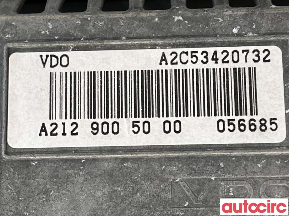 Instrument kjørecomputer til Mercedes E-Klasse 2009-2013 (Fase 1) (W212) (W212) (MERCEDES|A2129009022|A2129005000)