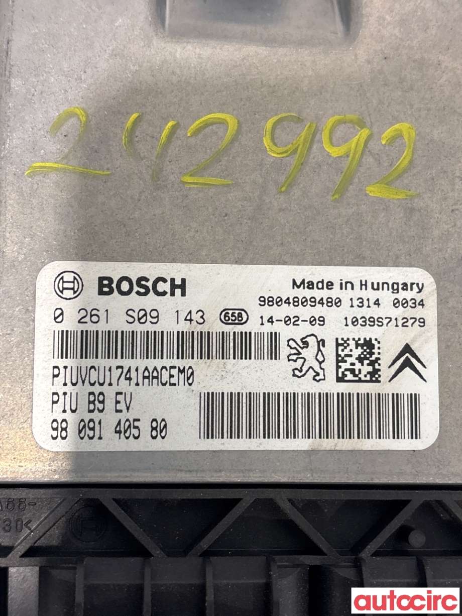 Styreenhet diverse til Citroën Berlingo 2015-2019 (Type II, Fase 2)  (CITROEN|1610047480|0261S09143|9809140580)