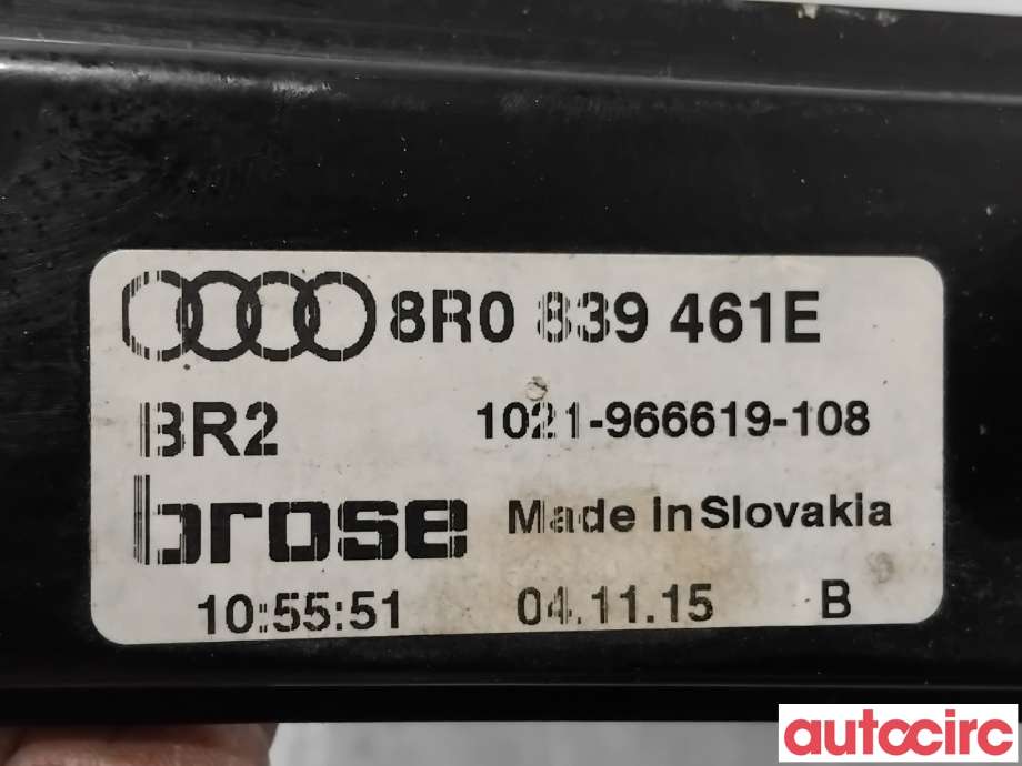 Ruteheis til Audi Q5 2012-2017 (Type I, Fase 2)  (AUDI|8R0839461E|1021-966619-108)