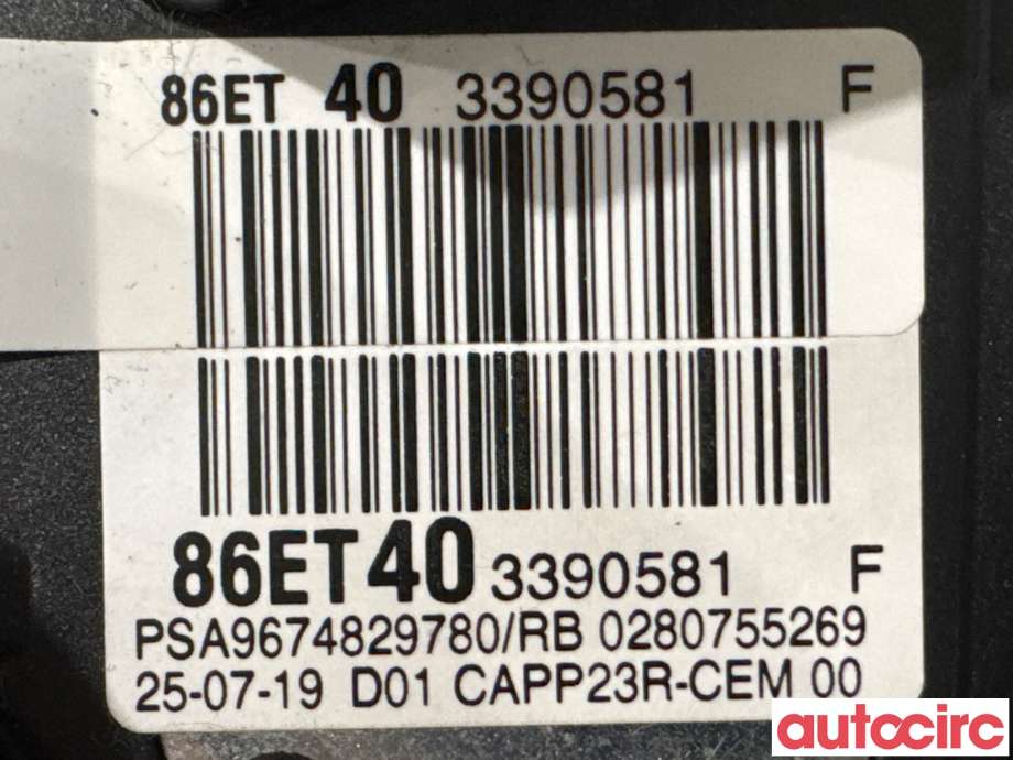 Pedal gass til Citroën Berlingo 2019-->> (Type III)  (CITROEN|9674829780|0280755269|9838028180)