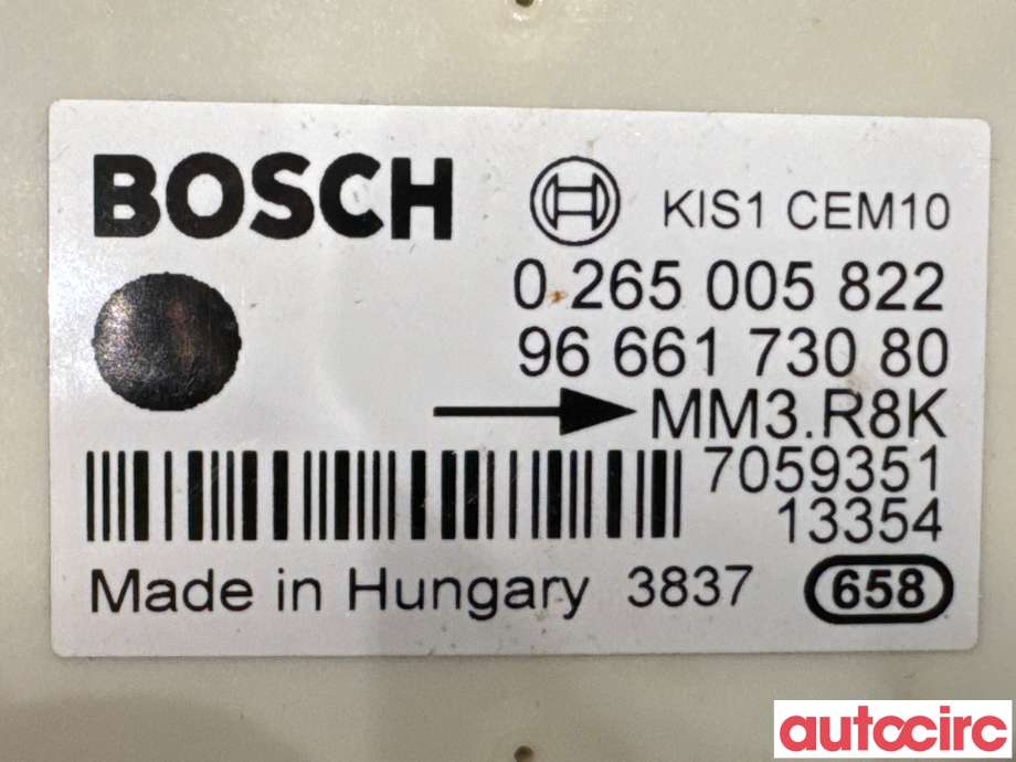 Sensor akselerasjonssensor/ESP DUO til Citroën Berlingo 2015-2019 (Type II, Fase 2)  (CITROEN|454951|0265005822|9666173080)