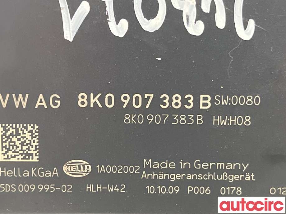Styreenhet hengerfeste til Audi A5 2007-2016 (Type I)  (AUDI|8K0907383E|8K0907383B)