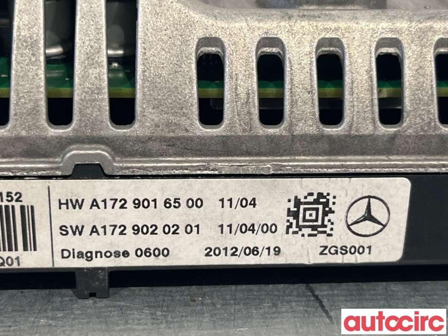 Multimedia display (MCU - Media Controller Unit) til Mercedes C-Klasse 2011-2014 (Fase 2) (W204) (W204) (MERCEDES|A1729008500|A2C30083500)