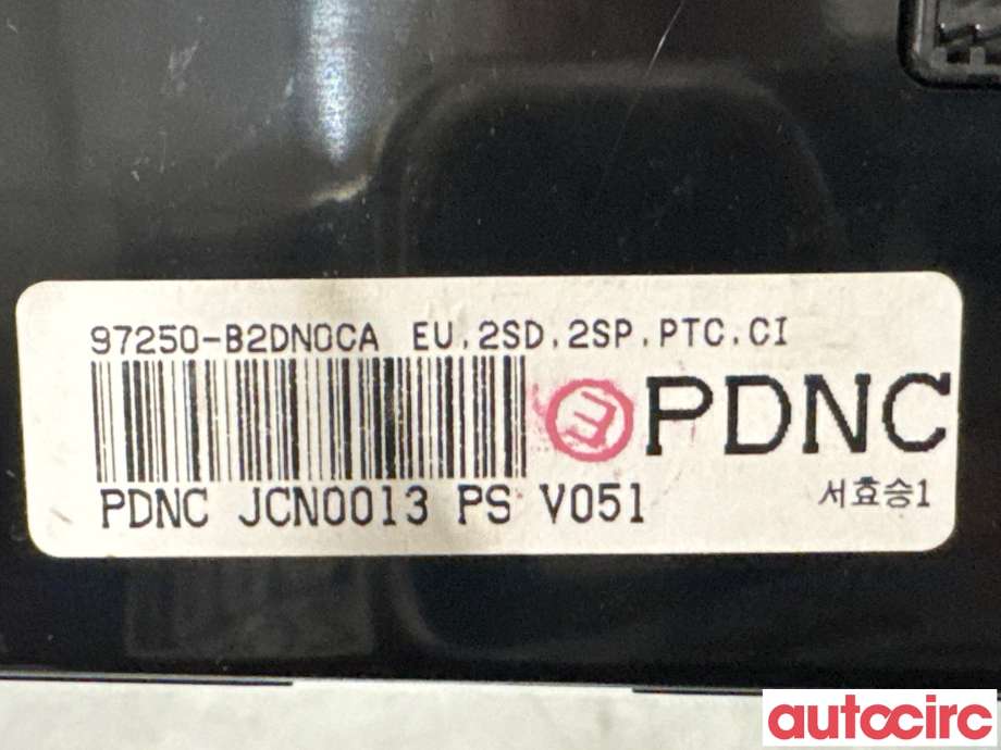 Varmeapparat betjening til Kia Soul 2014-2019 (Type II)  (KIA|97250B2DN0||97250B-2DN0CA)
