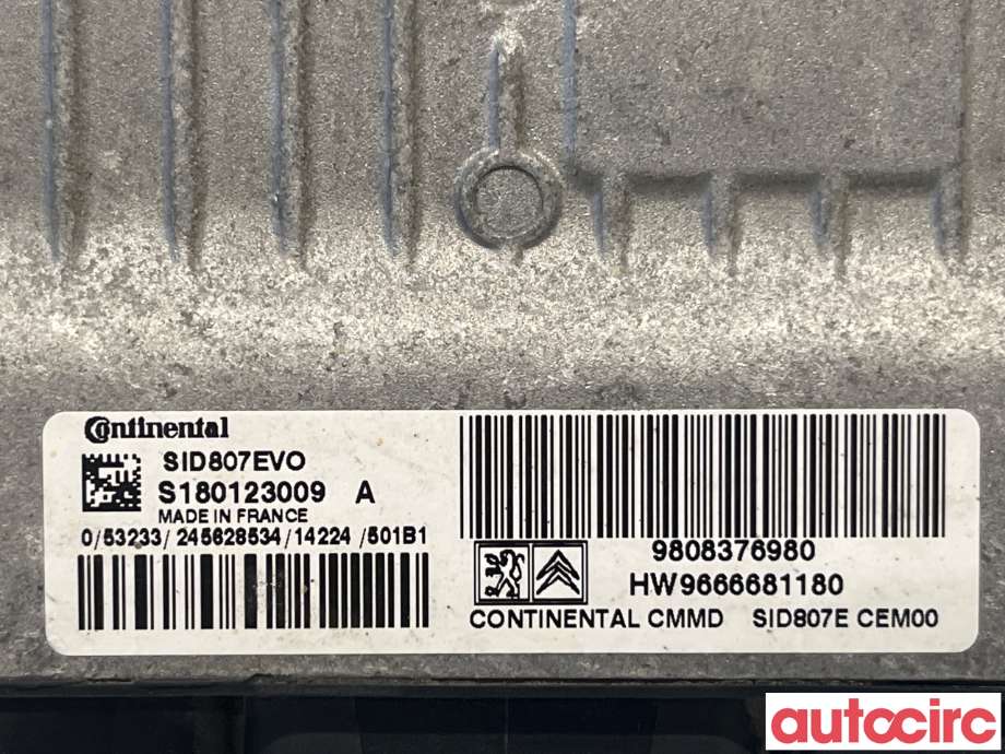 Styreenhet motor til Citroën C4, Picasso 2013-2018 (Type II) (CITROEN|1610104380|9808376980)