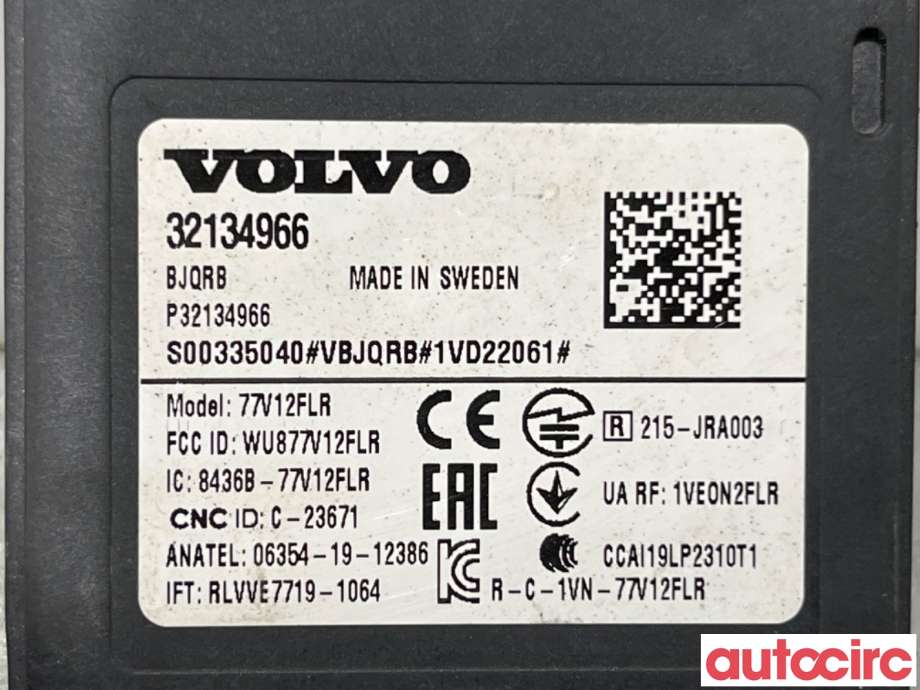 Sensor radar til Volvo XC40 2018-2024  (VOLVO|32134966|77V12FLR)