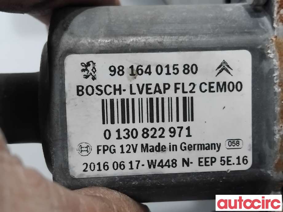 Ruteheis venstre bak til Peugeot 208 2012-2019 (Type I) (PEUGEOT|9816402380|0130822971|9816401580)