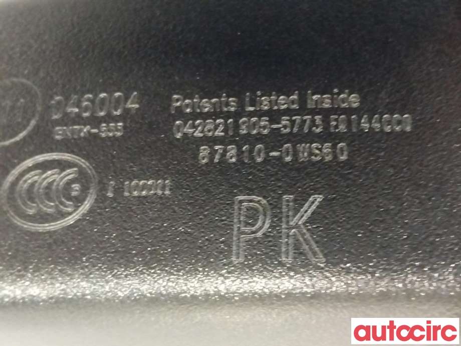 Speil innvendig til Toyota Prius 2016-2023 (Type IV) (combi) (combi) (TOYOTA|878100WS60)