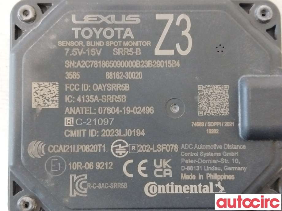 Sensor radar til Toyota bZ4X 2022-->>  (TOYOTA|8816230060|8816230020)