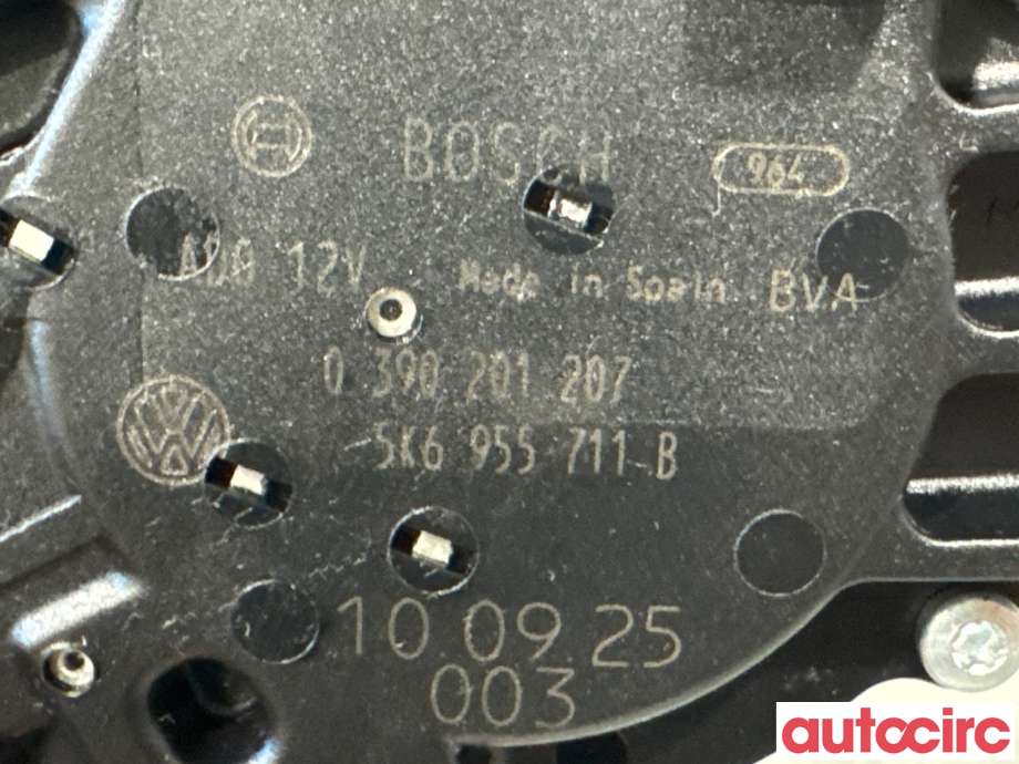 Viskermotor bakrute til VW Golf VI 2008-2012  (VOLKSWAGEN|5K6955711A|0390201207|5K6955711C)