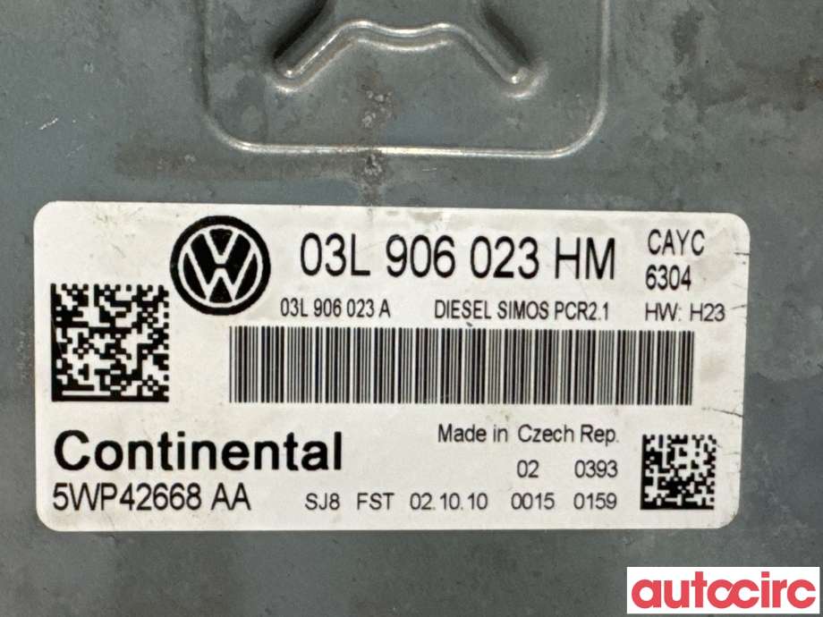 Styreenhet motor til VW Golf VI 2008-2012 (VOLKSWAGEN|03L906023HM|5WP42668AA)