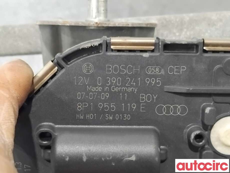 Viskermotor frontrute til Audi A3 2003-2008 (Type II, Fase 1)  (AUDI|8P1955023Q|0390241995|8P1955023K)