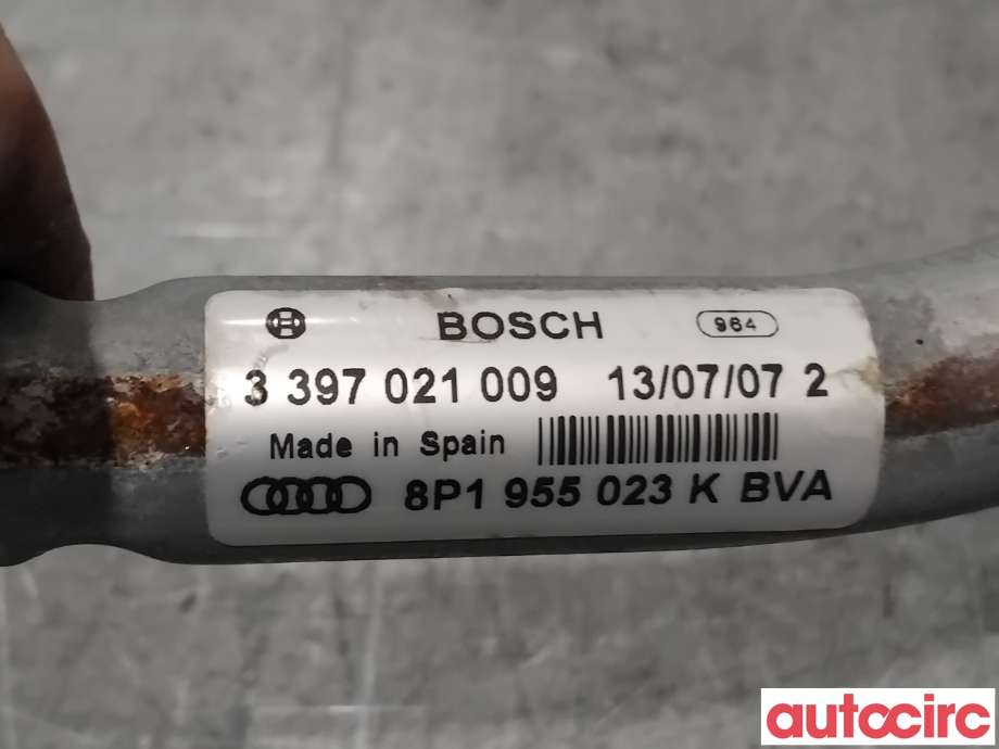 Viskermotor frontrute til Audi A3 2003-2008 (Type II, Fase 1)  (AUDI|8P1955023Q|0390241995|8P1955023K)