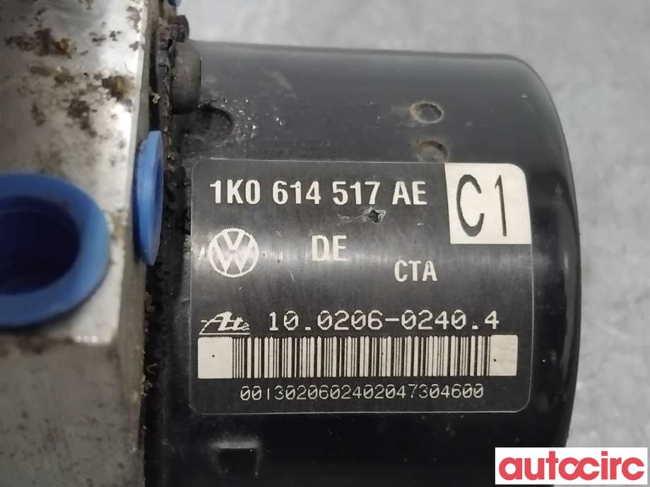ABS sentral til Audi A3 2003-2008 (Type II, Fase 1)  (AUDI|1K0614517AE|100960-03593)