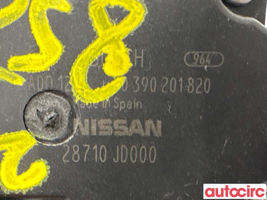 Viskermotor bakrute til Nissan Qashqai 2010-2014 (Type I, Fase 2) (NISSAN|28710JD000|0390201820)