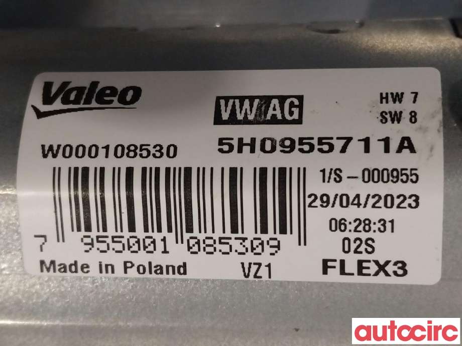 Viskermotor bakrute til VW ID.4 2020-->>  (VOLKSWAGEN|5H0955711A)